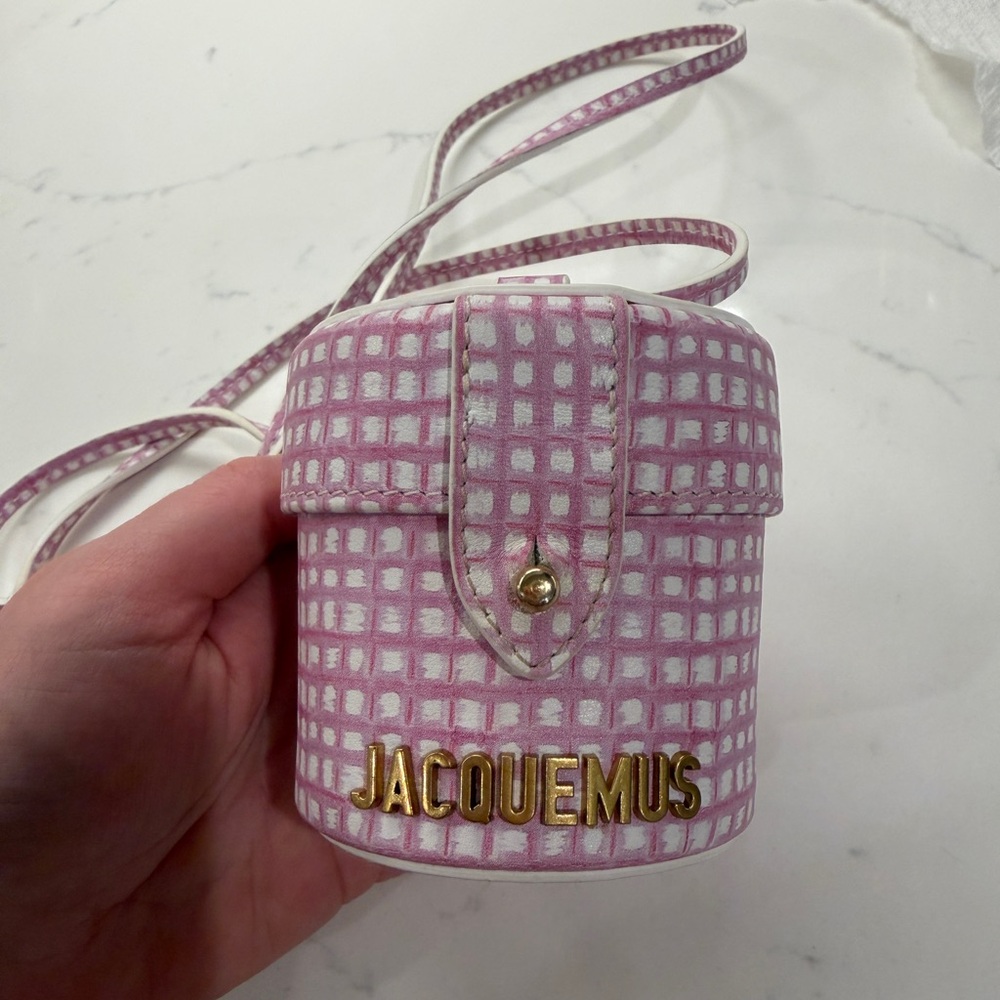 Jacquemus Pink and White Mini Bag
